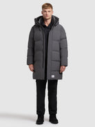 khujo-coat-stank2-damen-steppmantel-in-steel-gray-lang-wattiert image 2