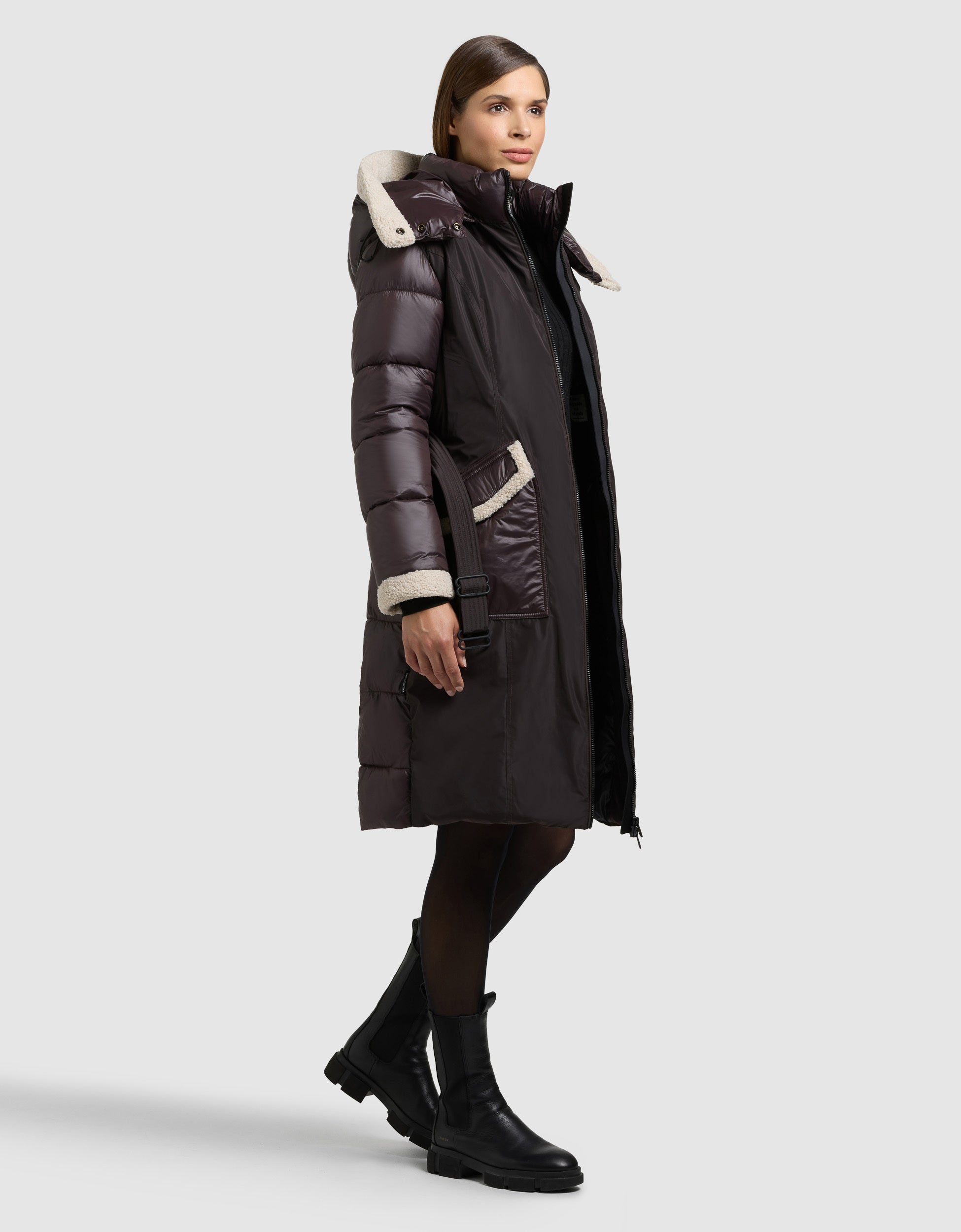 khujo-mantel-poppy-moody-plum-kurzmantel-knielang-teddyfleece image 6