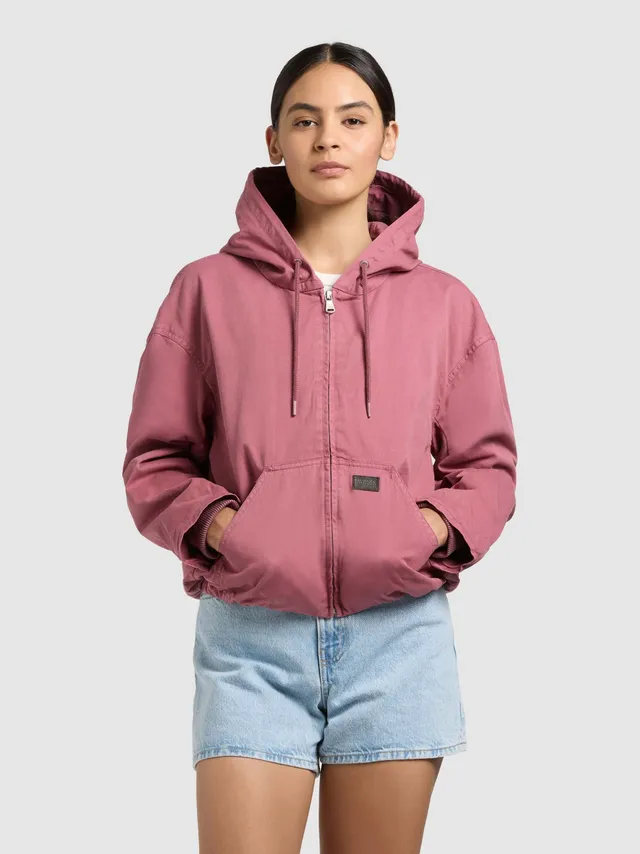 khujo-jacke-judy-fuchsia-blousonjacke-mit-kapuze-aus-baumwoll-twill image 1