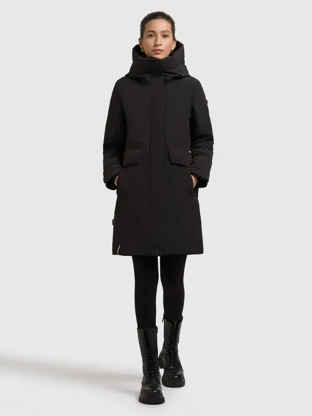 khujo-mantel-sina-black-damen-wintermantel-kurz-schwarz image 1