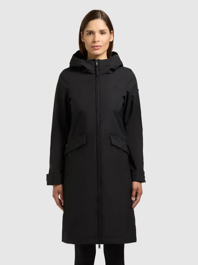 khujo-femke2-damen-parka-black-slim-fit-regenparka-mit-kapuze image 1