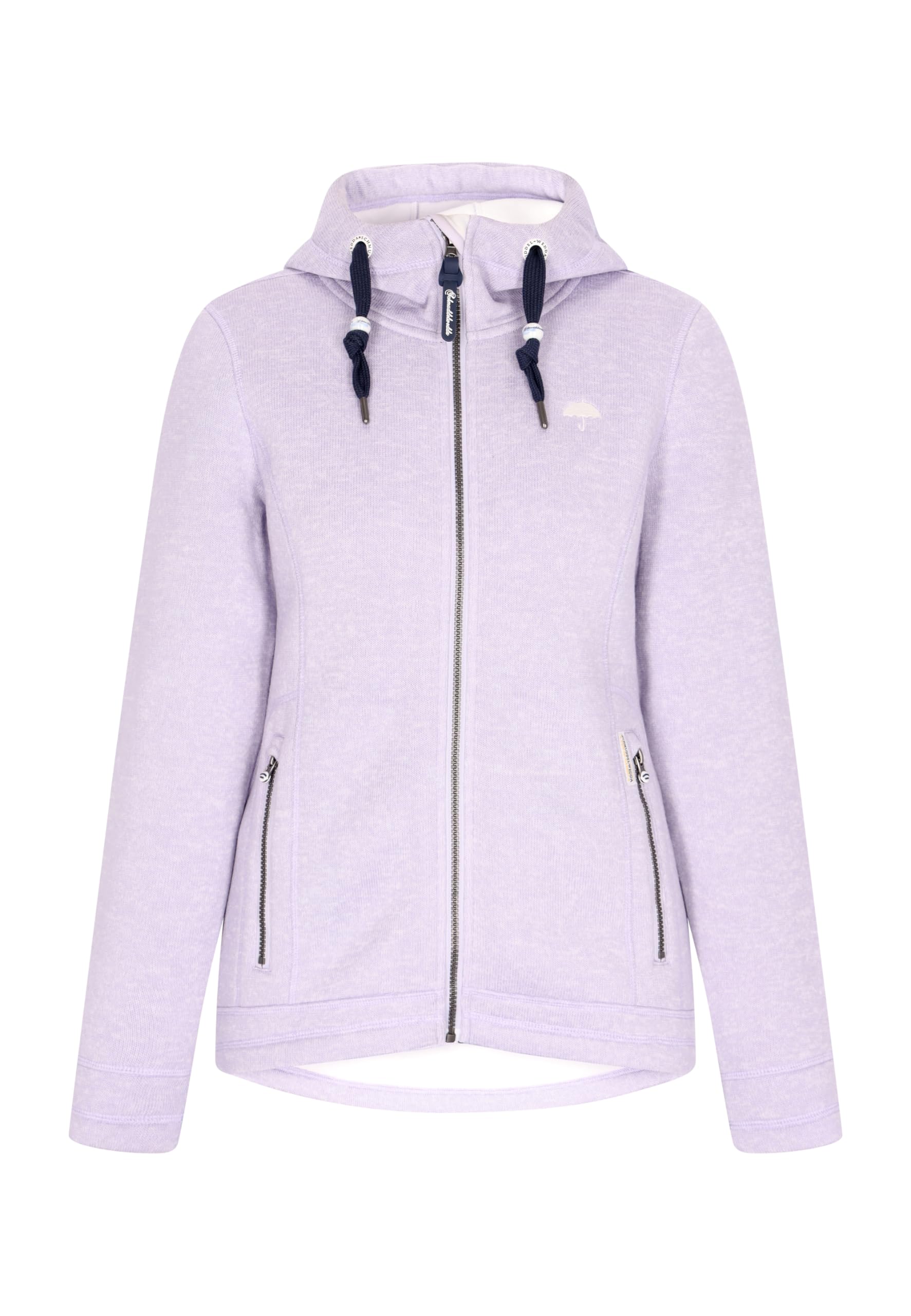 schmuddelwedda-damen-strickfleecejacke-mit-kapuze-rei-verschluss image 1