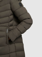 khujo-jacke-tuhani4-khaki-superleichte-steppjacke-mit-kapuze-und-zwei-wege-rv image 8