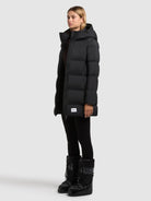 khujo-tanare3-damen-steppjacke-black-regular-fit-mit-kapuze image 2