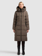 khujo-mantel-enakh-dull-green-damen-steppmantel-slim-fit image 6