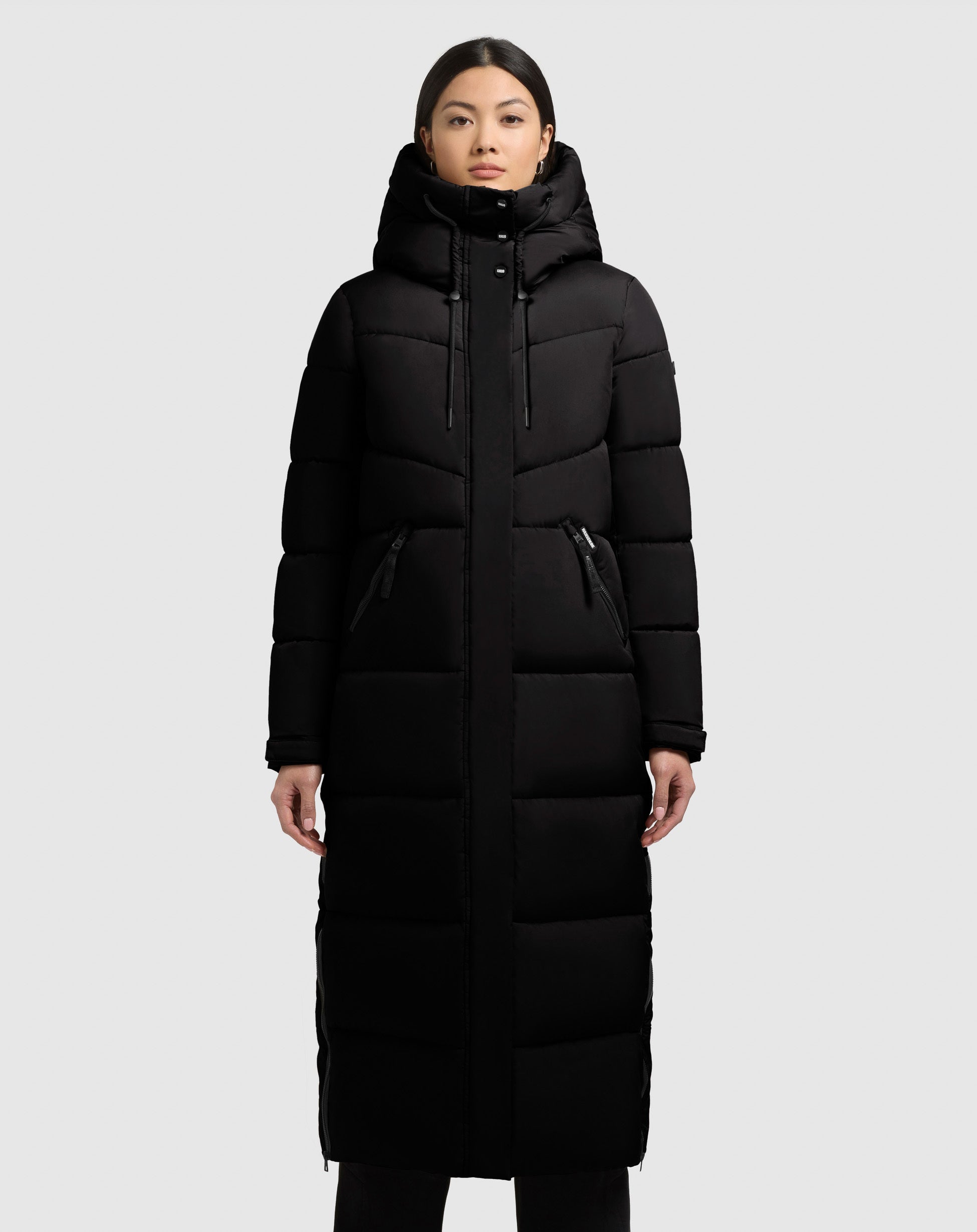 khujo-mantel-shimanta5-black-wadenlanger-damen-steppmantel-schwarz image 4