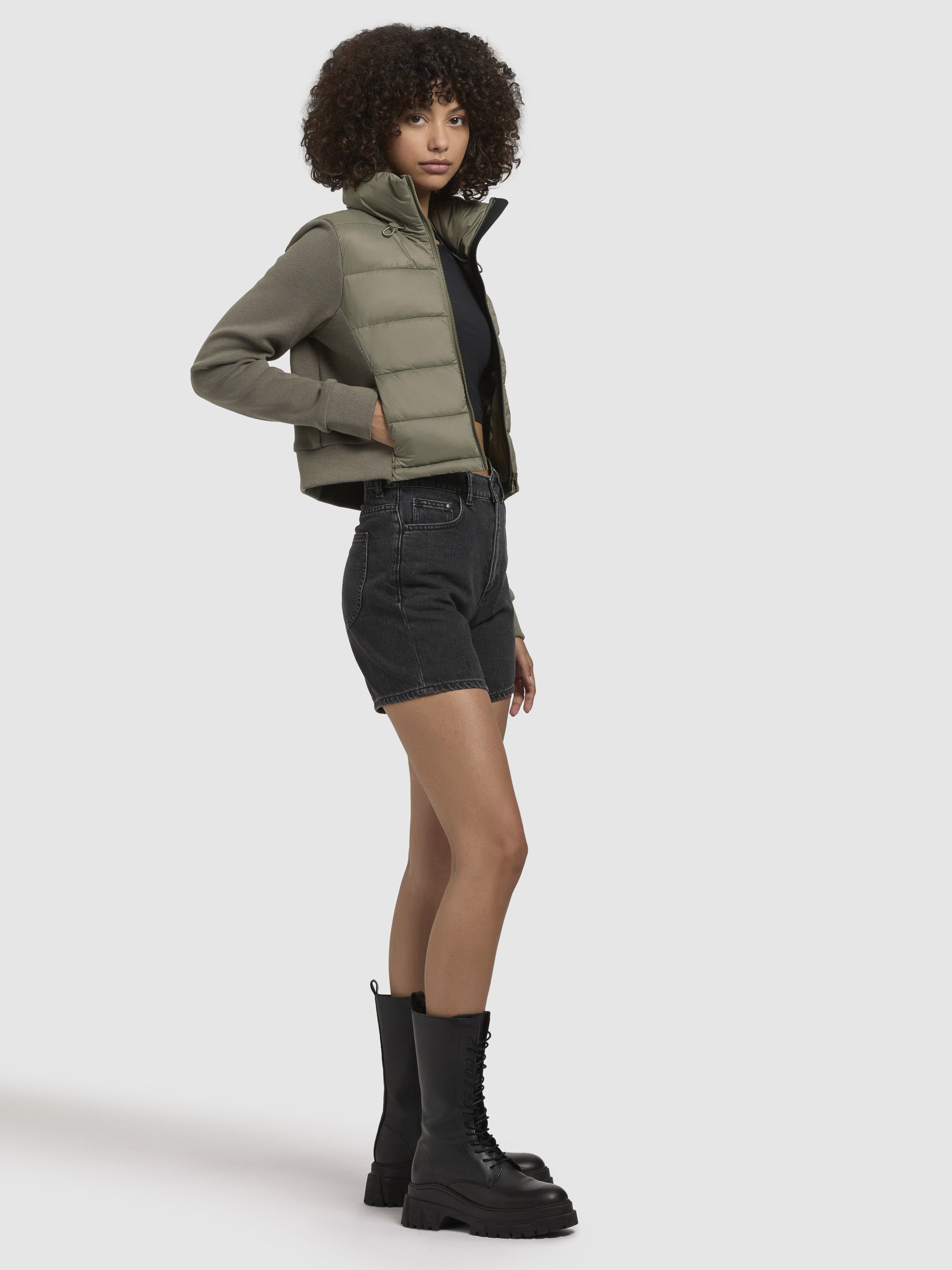 khujo-lival-jacke-graugr-n-cropped-slim-fit-damen image 6