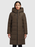 khujo-mantel-jilias4-damen-steppmantel-khaki-winter image 4