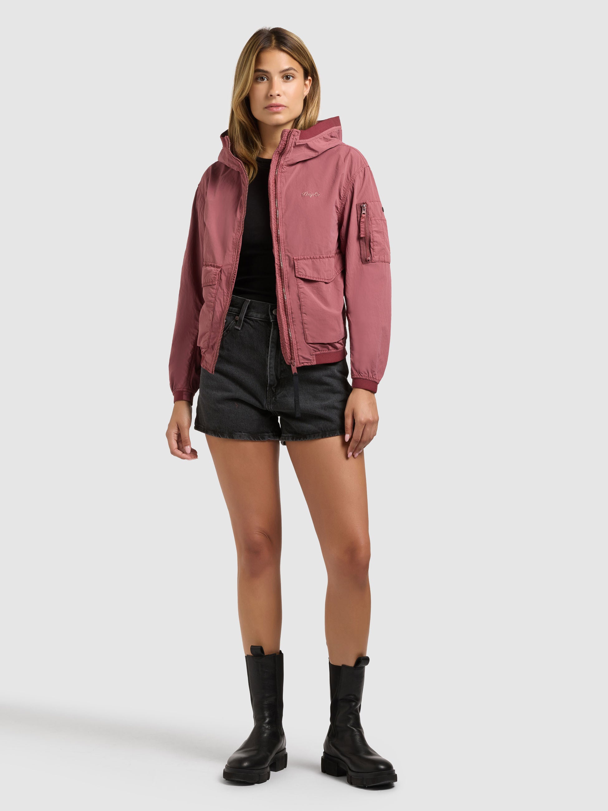 khujo-jacke-vona-fuchsia-damen-bomberjacke-blouson image 2