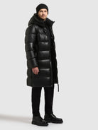khujo-mantel-emmet-black-steppmantel-in-lederoptik-mit-kapuze image 6