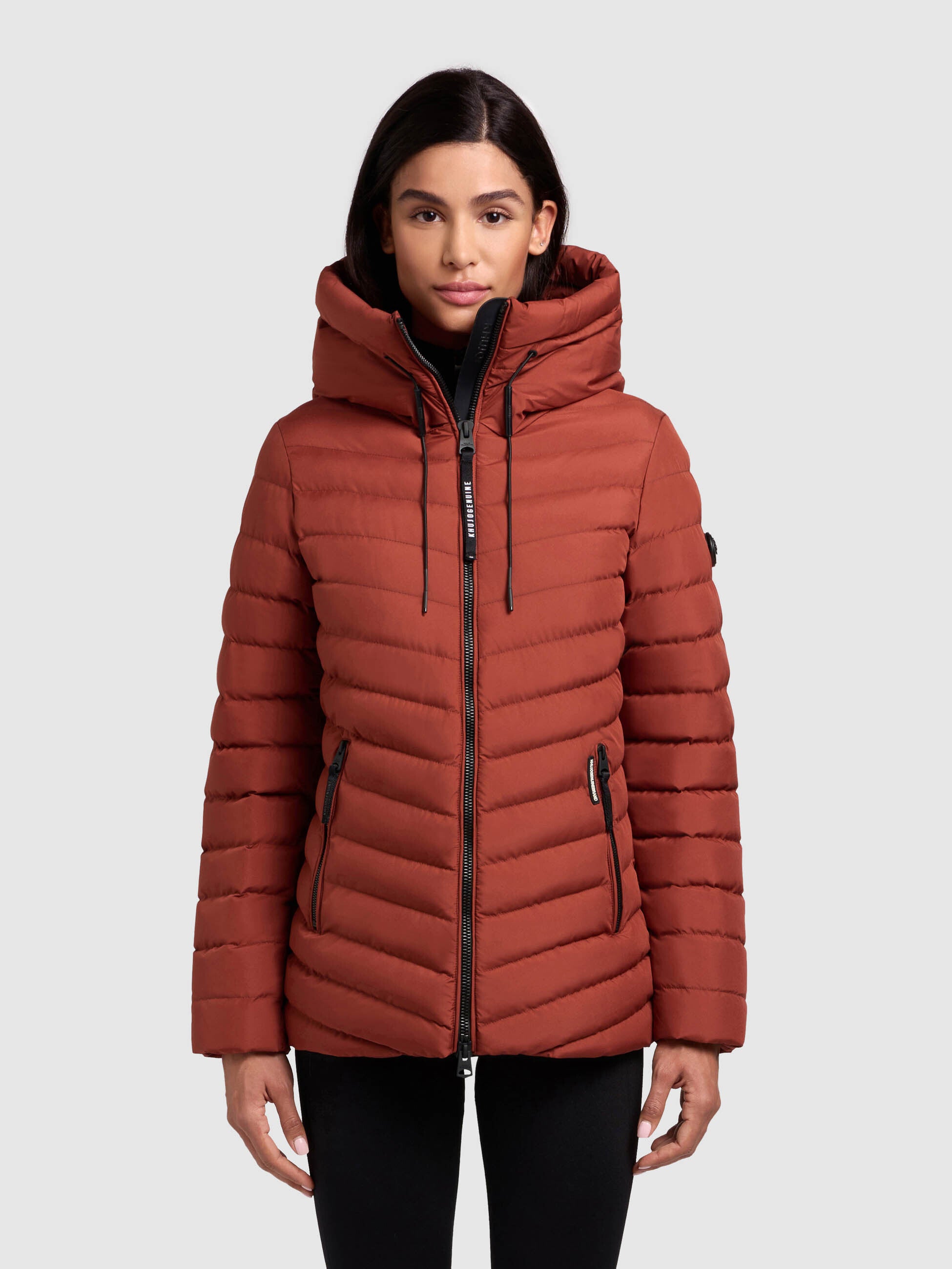 khujo-jacke-pace-dark-red-h-ftlange-damen-steppjacke-mit-kapuze image 4