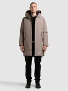 khujo-fogg-damen-parka-mantel-greige image 2