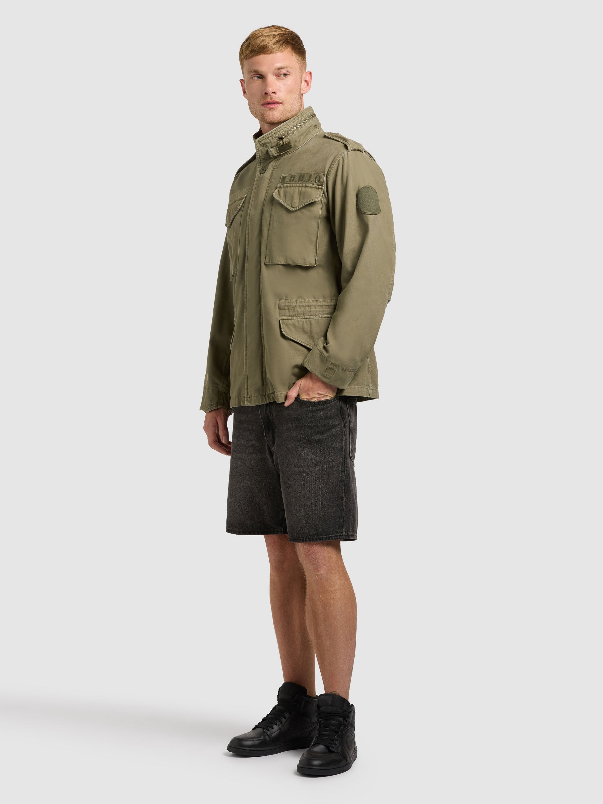 khujo-jacke-gene-olive-damen-fieldjacket-regular-fit image 2