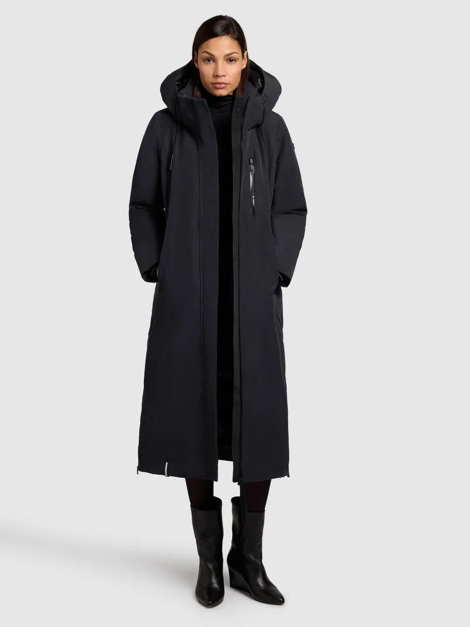 khujo-mantel-lofi2-obrage-gray-warm-wattierter-damen-wintermantel image 1