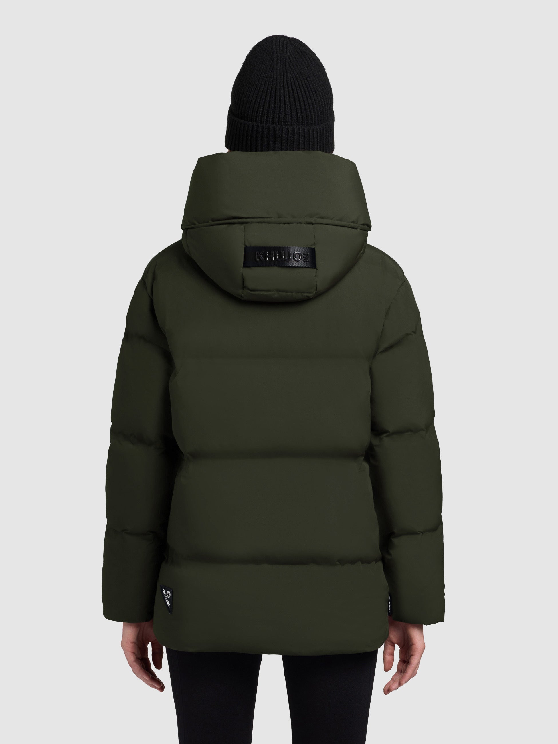 khujo-jacke-ellis-dark-green-damen-steppjacke-h-ftlang-mit-kapuze image 2