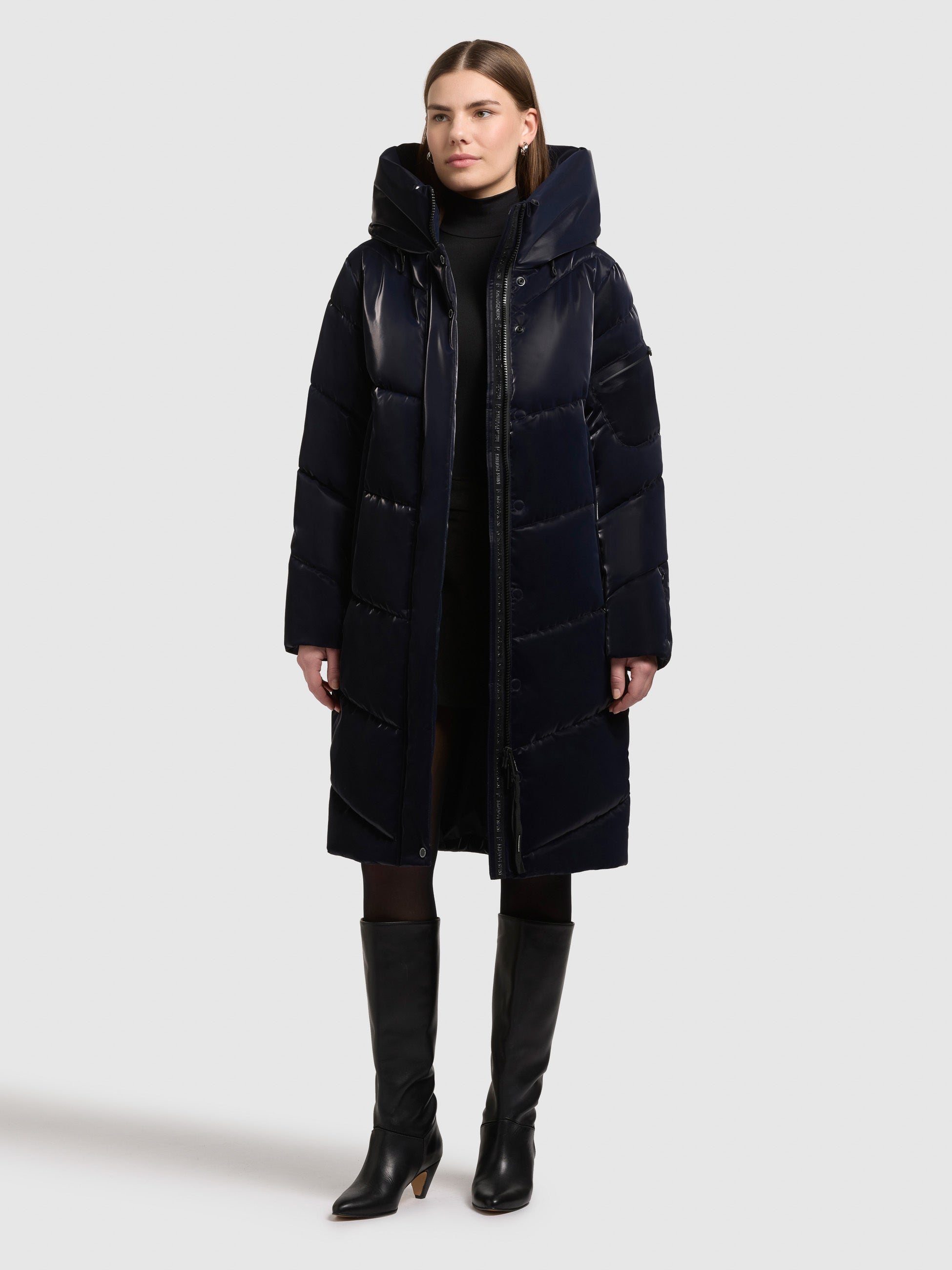 khujo-mantel-jange2-shiny-midnight-blue-gl-nzender-damen-steppmantel-loose-fit image 2