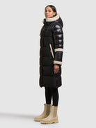 khujo-coat-desna2-steppmantel-black-teddyfleece image 2