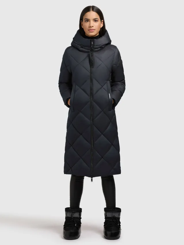 khujo-salia-coat-dark-blue-wadenlanger-damen-steppmantel image 1
