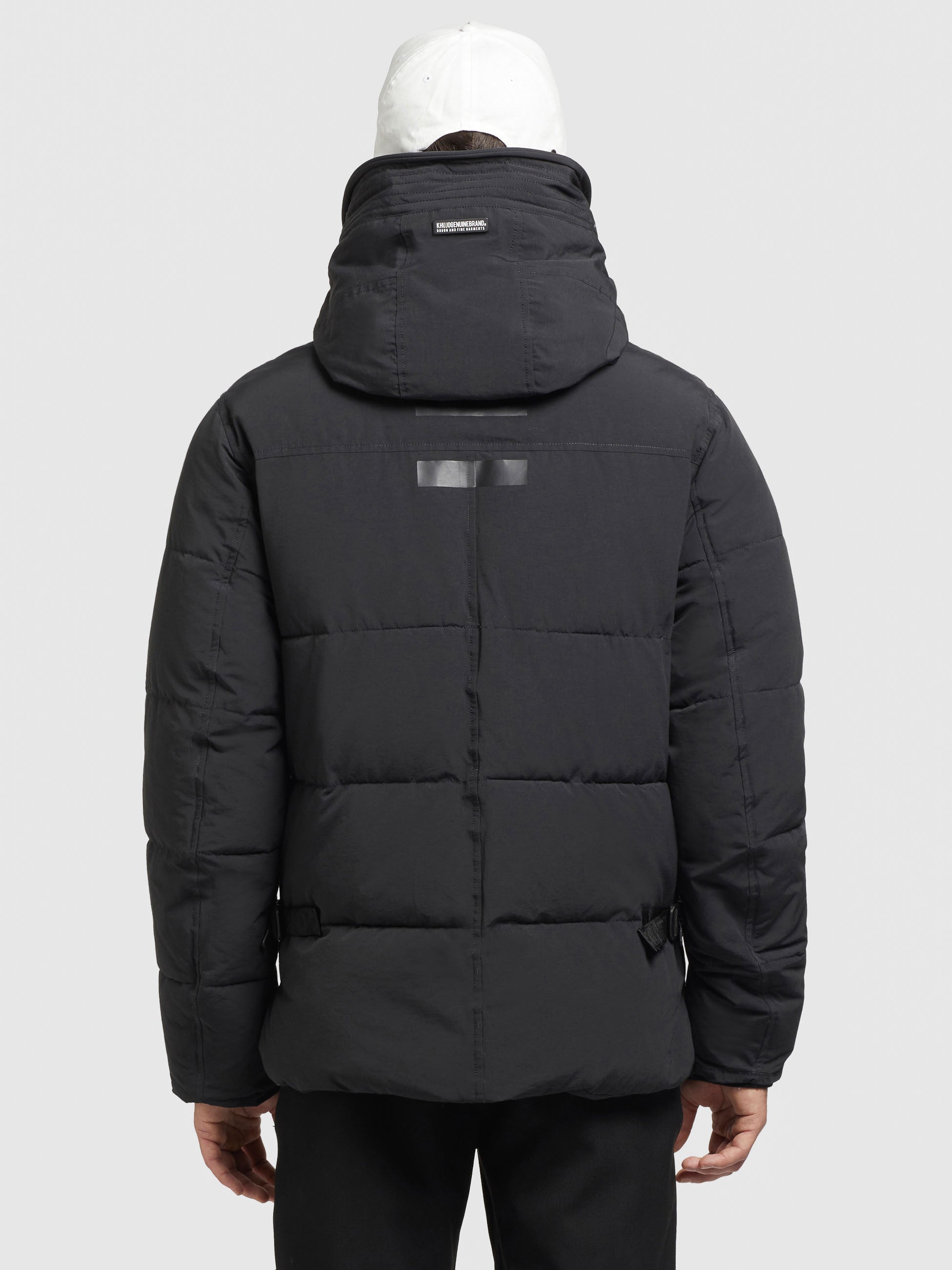 khujo-jacke-barat2-schwarz-steppjacke-kurz-mit-kapuze image 3