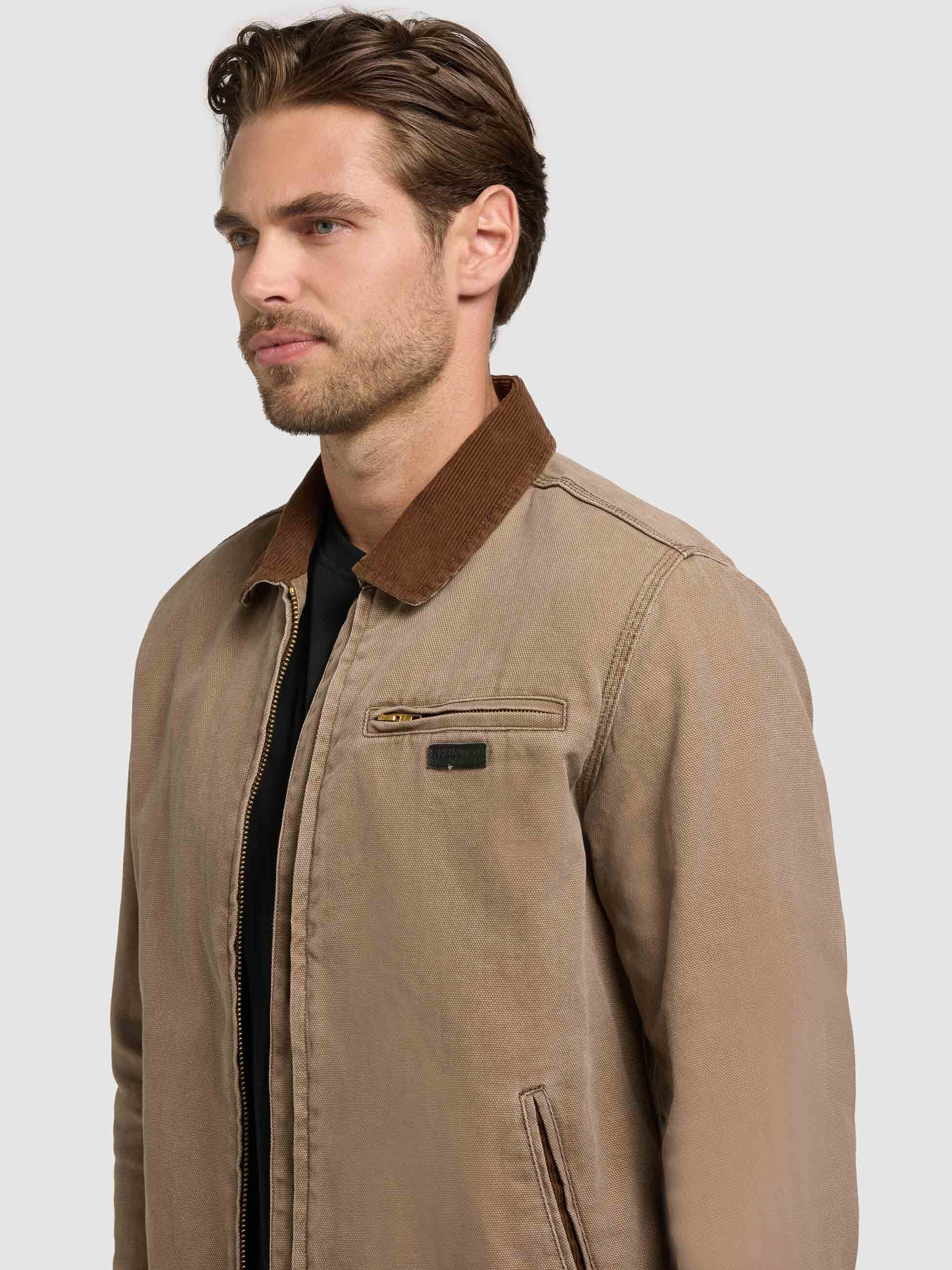 khujo-jacke-deddy-brown-damen-blousonjacke-aus-baumwoll-canvas image 8