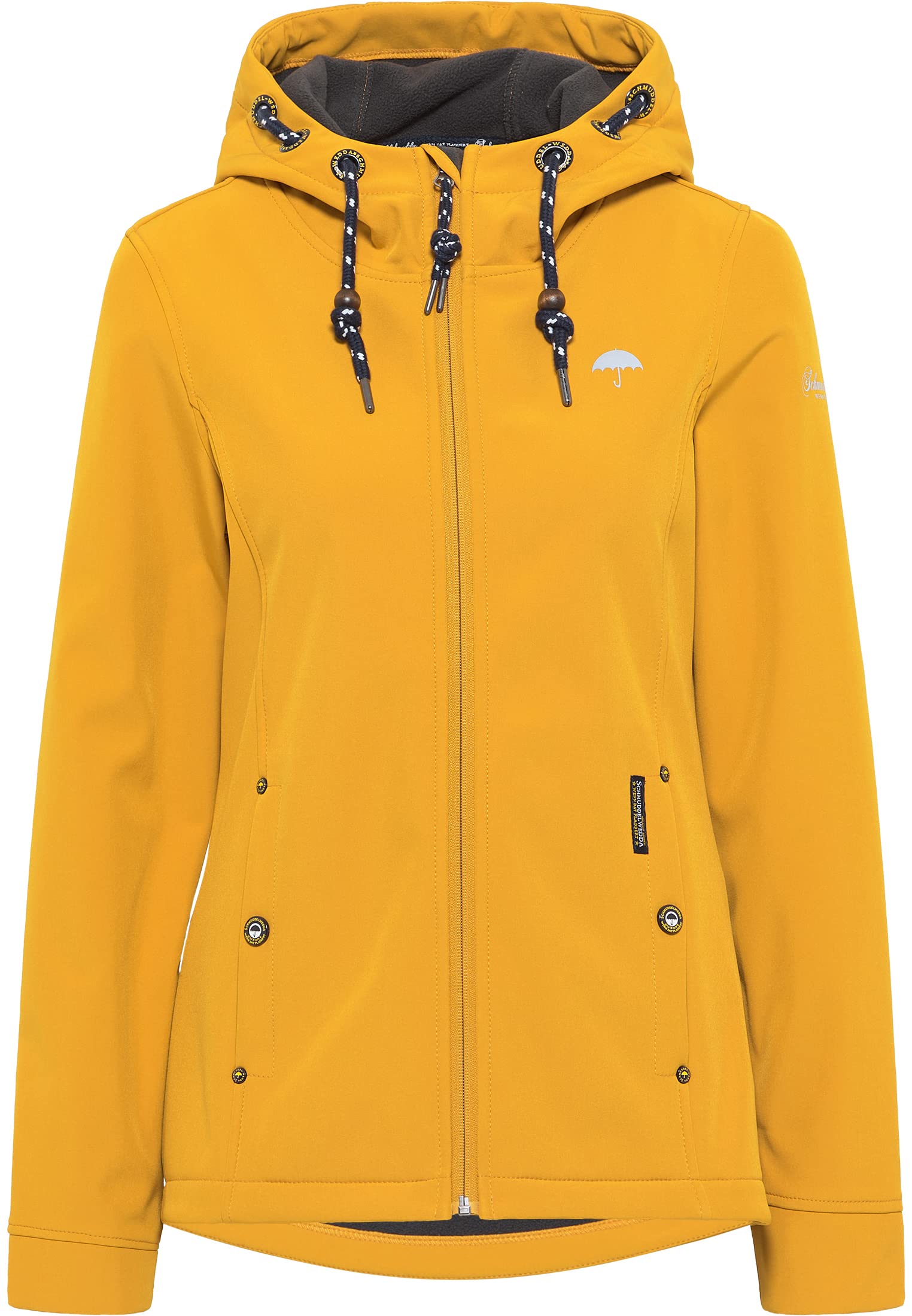 schmuddelwedda-damen-softshelljacke-wasserdicht-mit-fleece-und-kapuze image 1