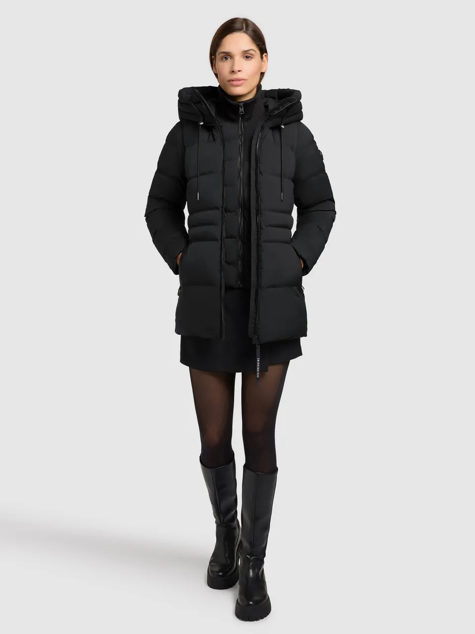 khujo-matla-damen-steppjacke-black-slim-fit image 1