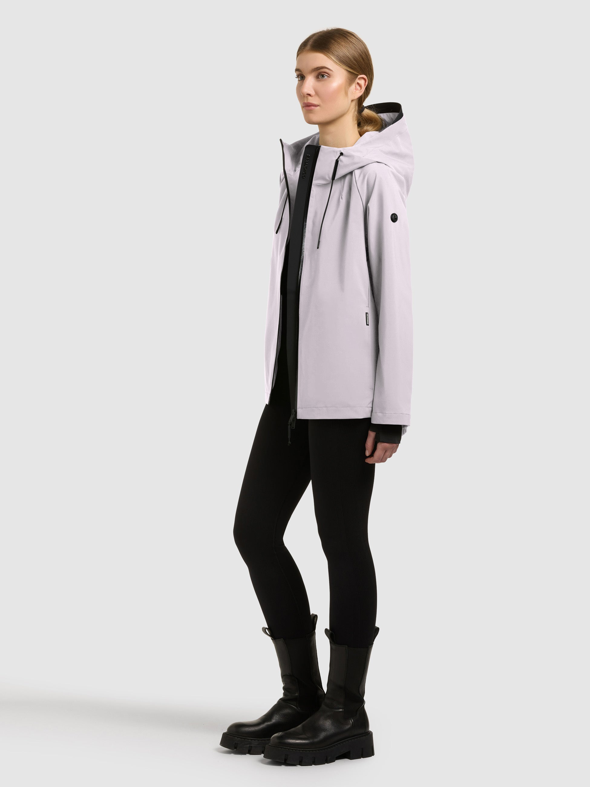 khujo-jacke-wrem-raindrops-lilac-damen-regenjacke-wasserabweisend image 2