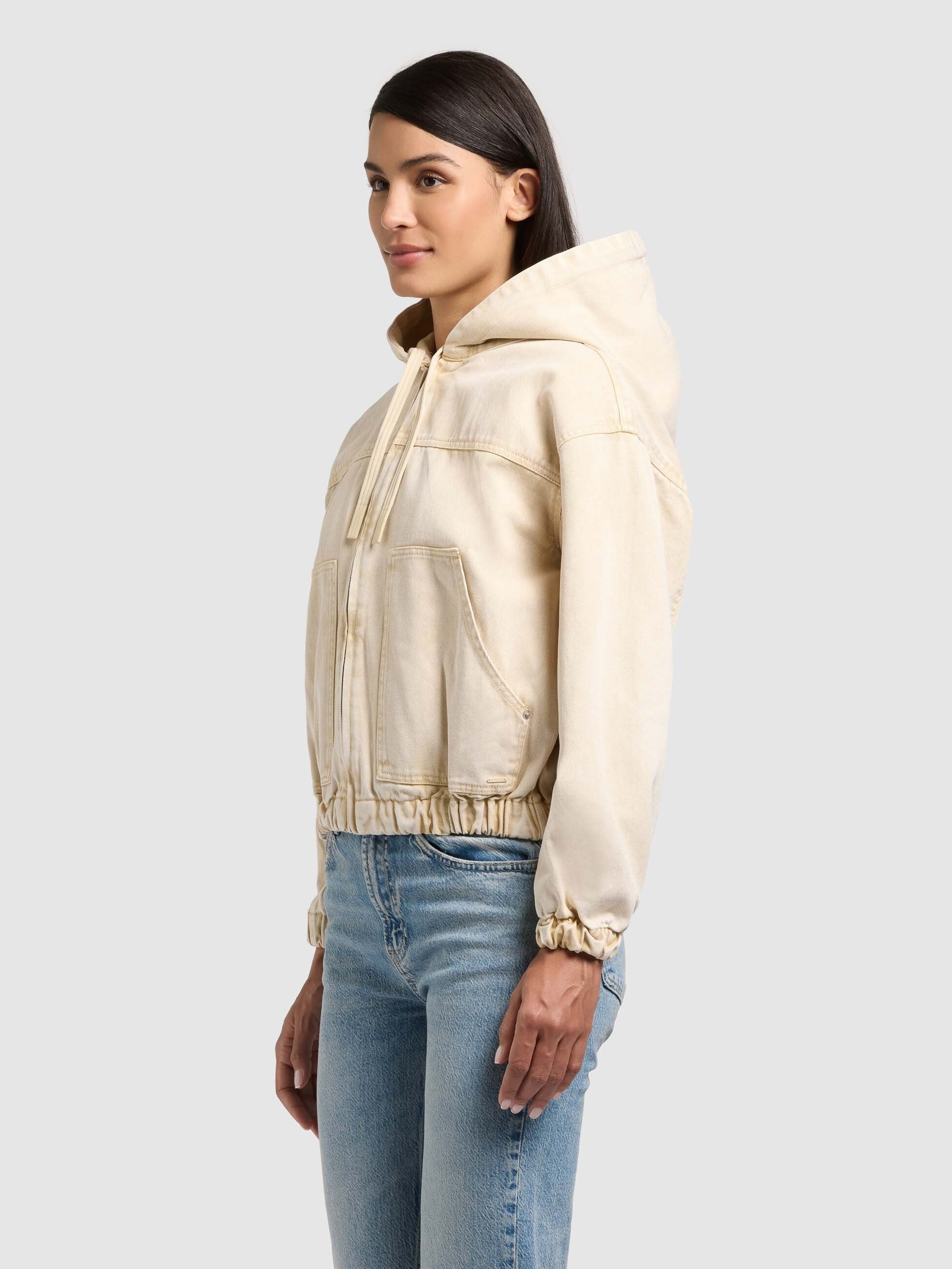 khujo-jacke-gretel-sand-damen-jeans-blouson-oversize-mit-kapuze image 5