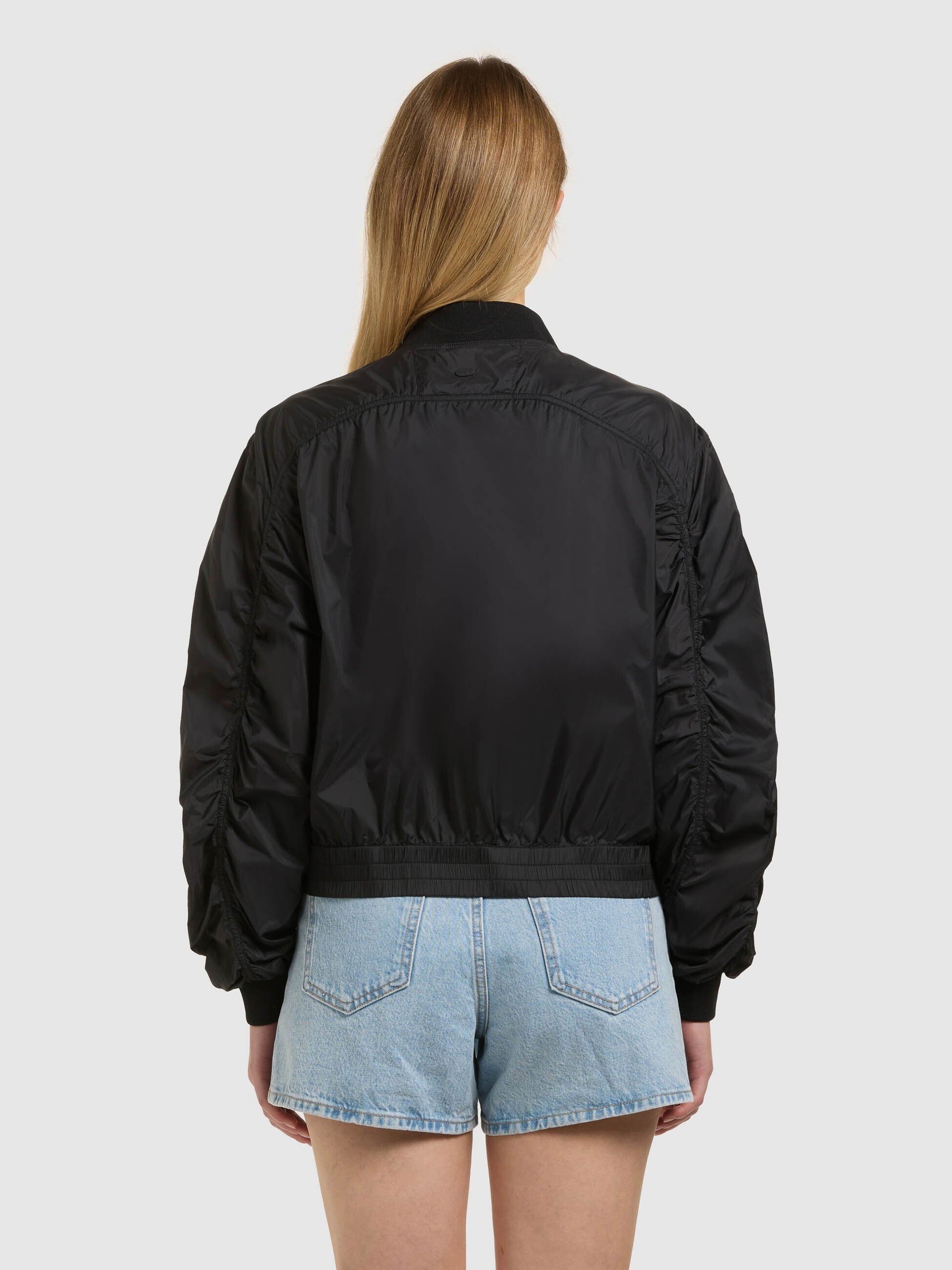 khujo-jacke-tuvay-bomberjacke-black-fliegerseide image 3