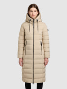 khujo-mantel-simmie-beige-knielanger-damen-steppmantel-mit-taille image 4
