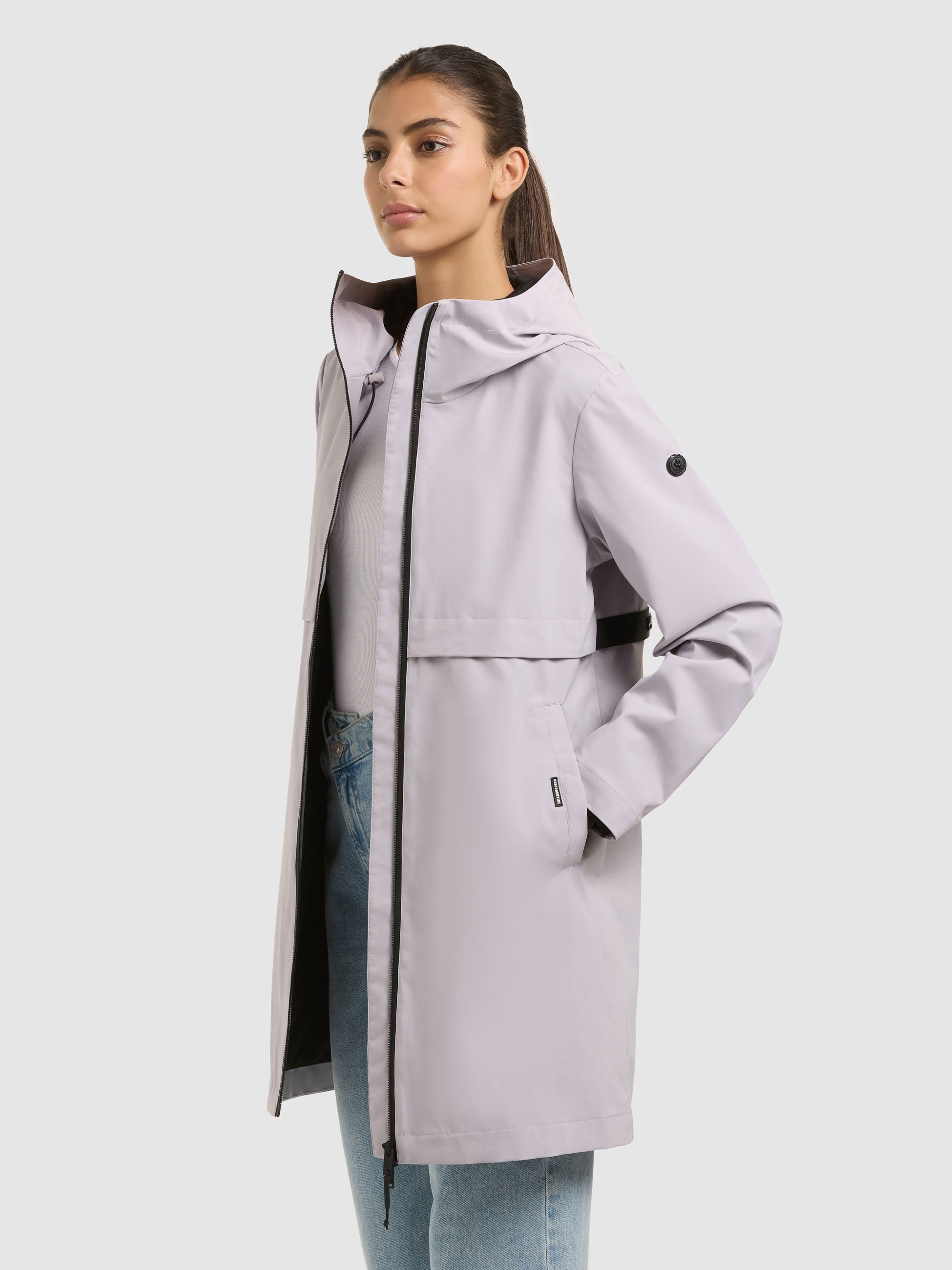khujo-mantel-june-raindrops-lilac-leichter-damen-kurzmantel-parka image 4