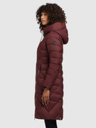 khujo-coat-odana2-wine-red-steppmantel-knielang-wattiert-damen image 5