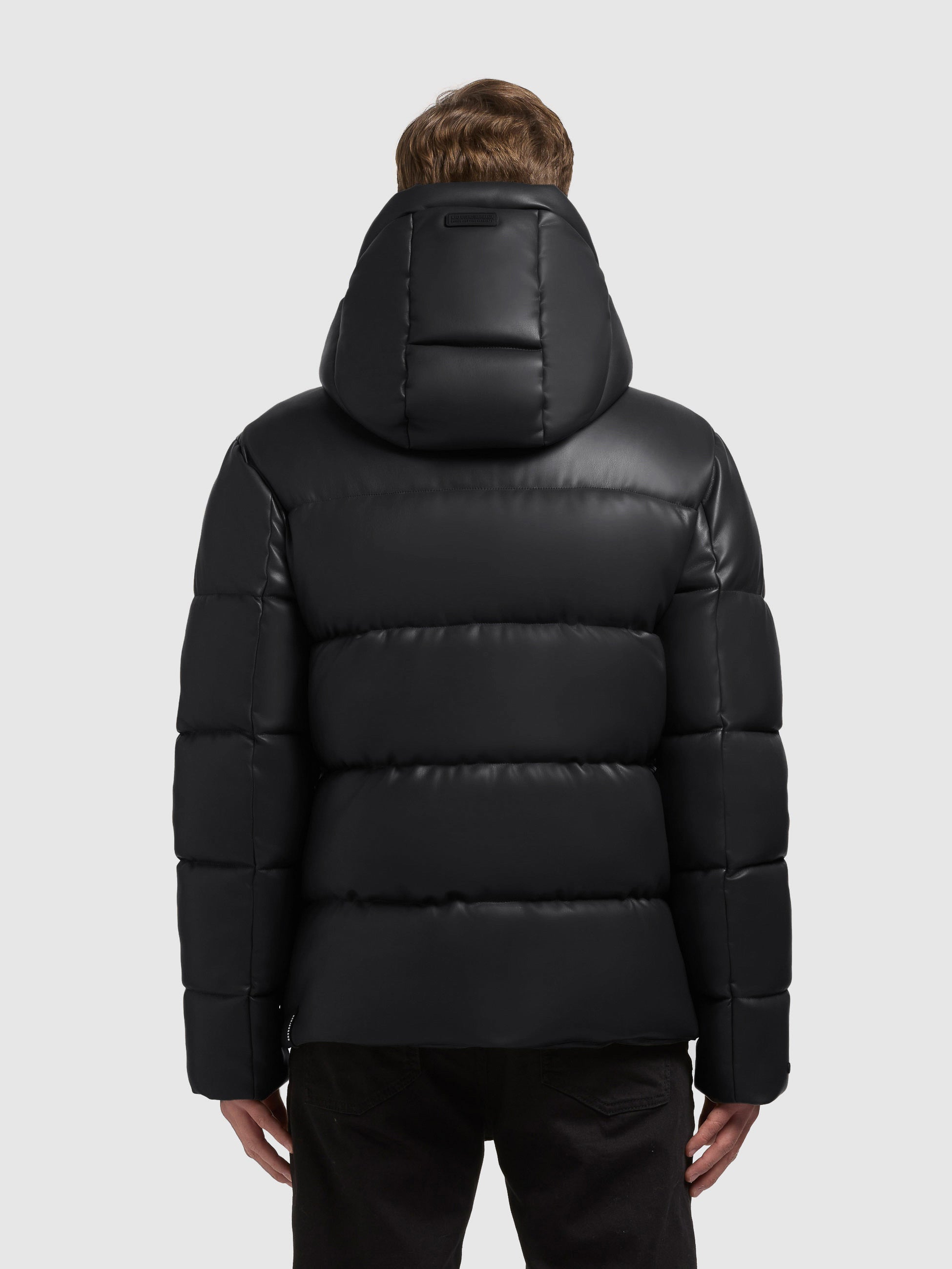 khujo-jacke-coen-black-winterjacke-lederoptik-wasserabweisend image 3