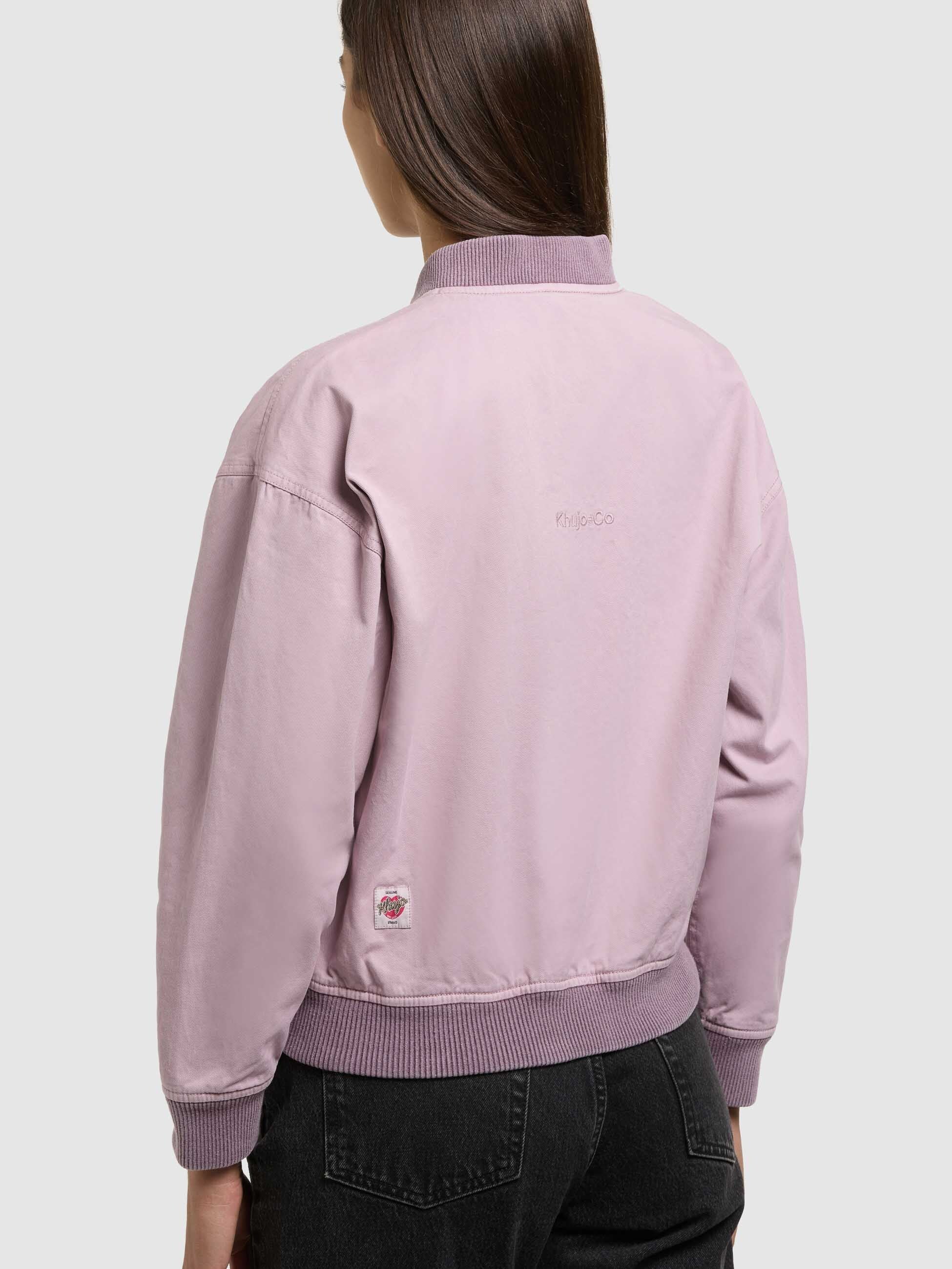 khujo-jacke-inie-violet-damen-blouson-bomberjacke-aus-baumwoll-twill image 7