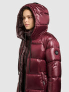 khujo-coat-nashi-mahogani-red-damen-steppmantel-knielang-slim image 7