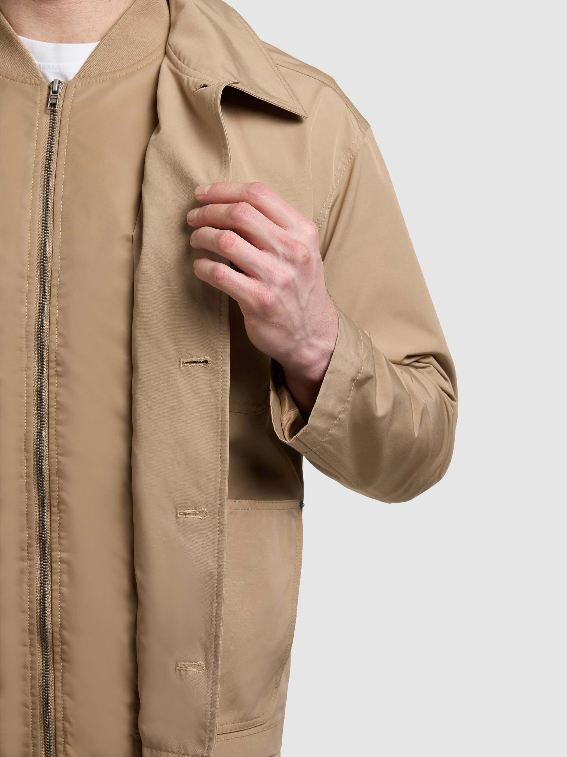 khujo-raise-light-camel-fieldjacket-cargojacke-regular-fit image 8