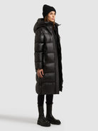 khujo-coulin-shiny-damen-steppmantel-schwarz-gl-nzend image 6