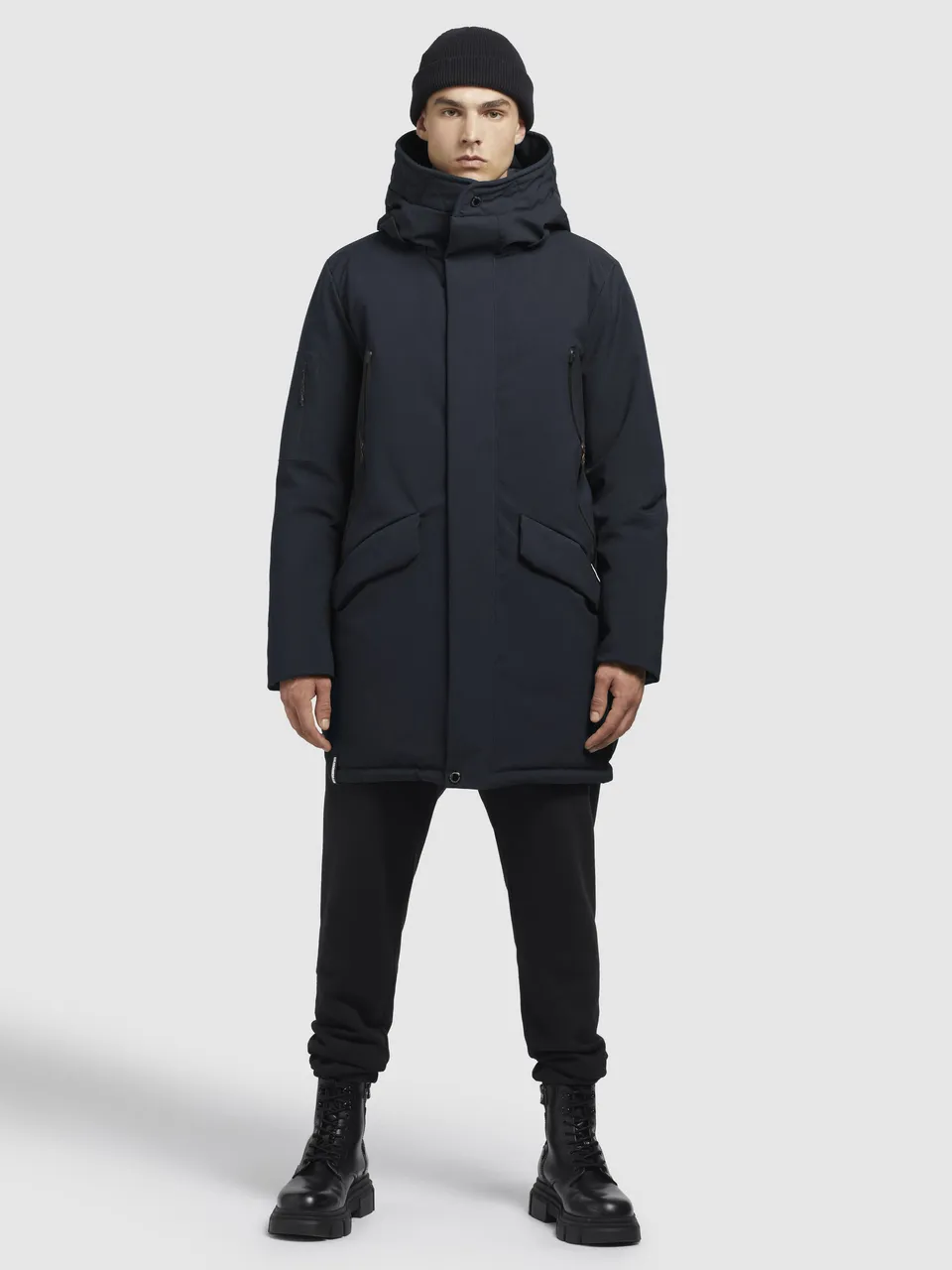 khujo-parka-mantel-carl2-dunkelblau image 1