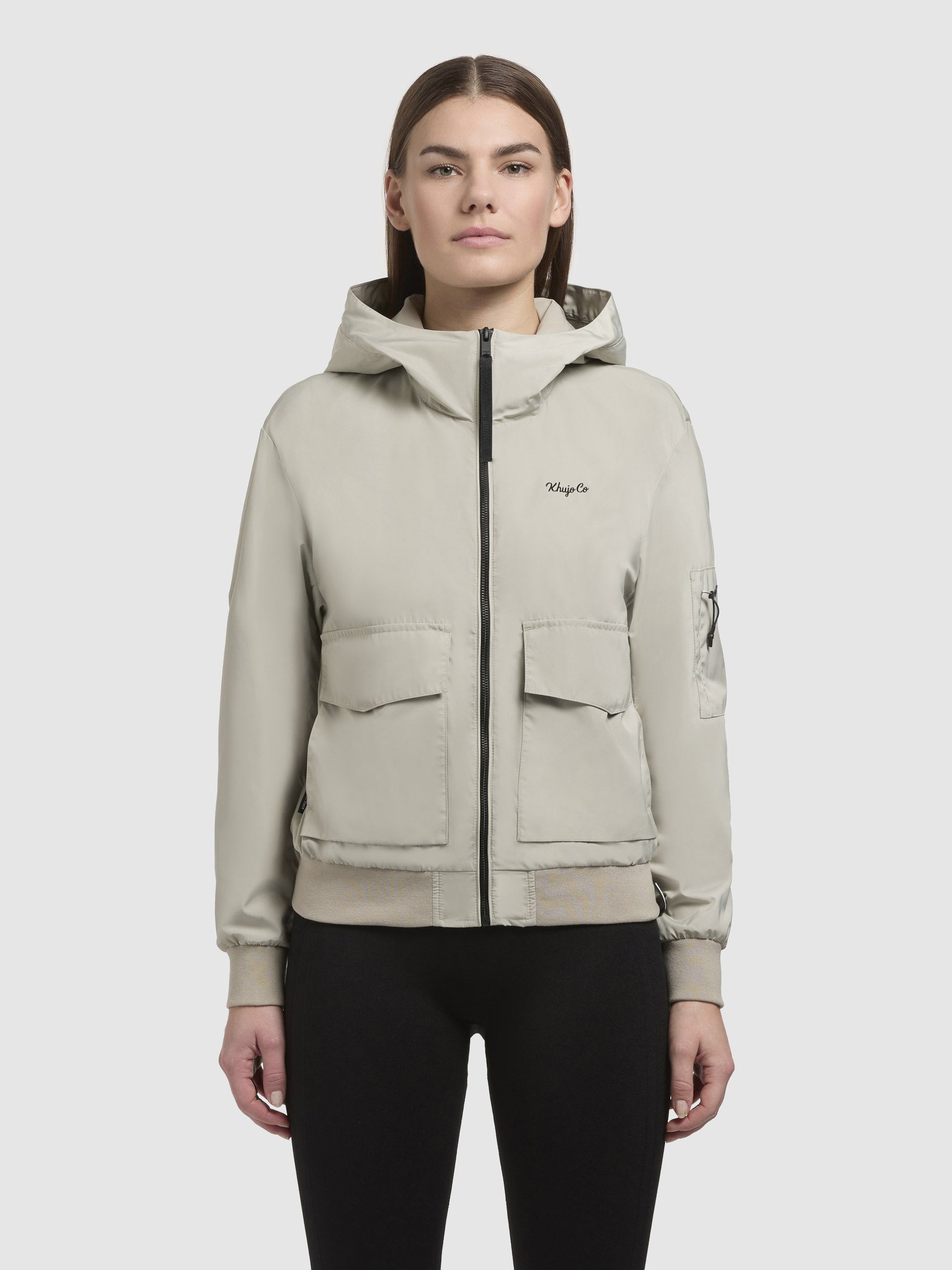 khujo-anov-damen-blousonjacke-blassgr-n image 4
