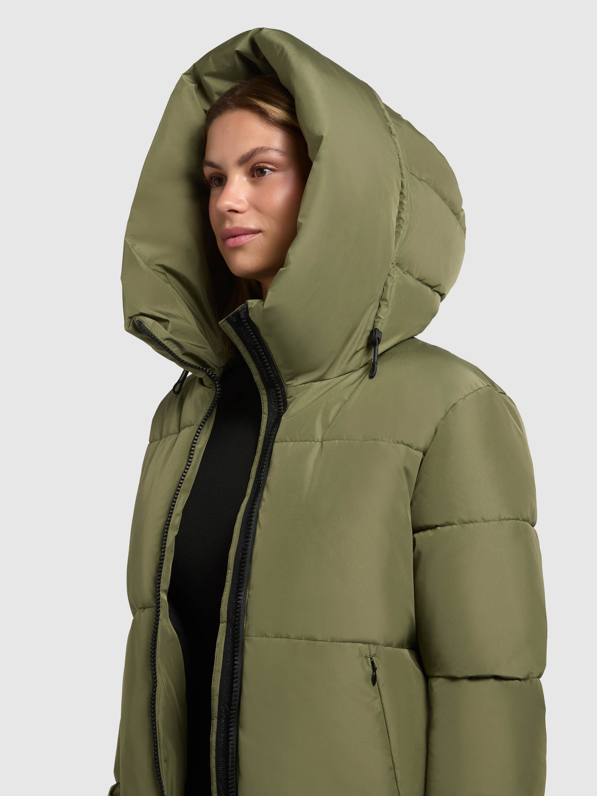 khujo-jacke-audrey-matt-fern-green-h-ftlange-steppjacke-loose-fit image 7