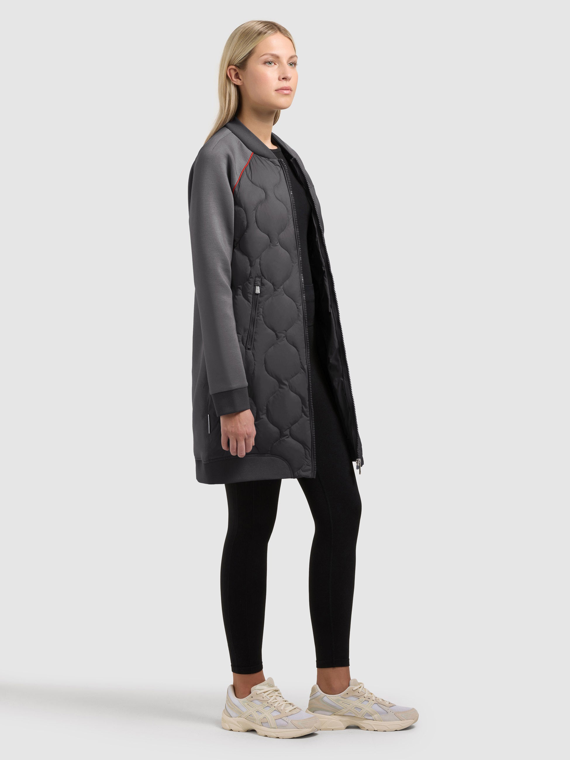khujo-mantel-nora-slate-grey-steppmantel-damen-wasserabweisend image 2