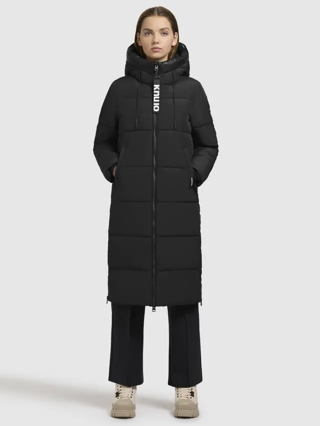 khujo-mantel-miri2-schwarz-knielanger-steppmantel-regular-fit image 1