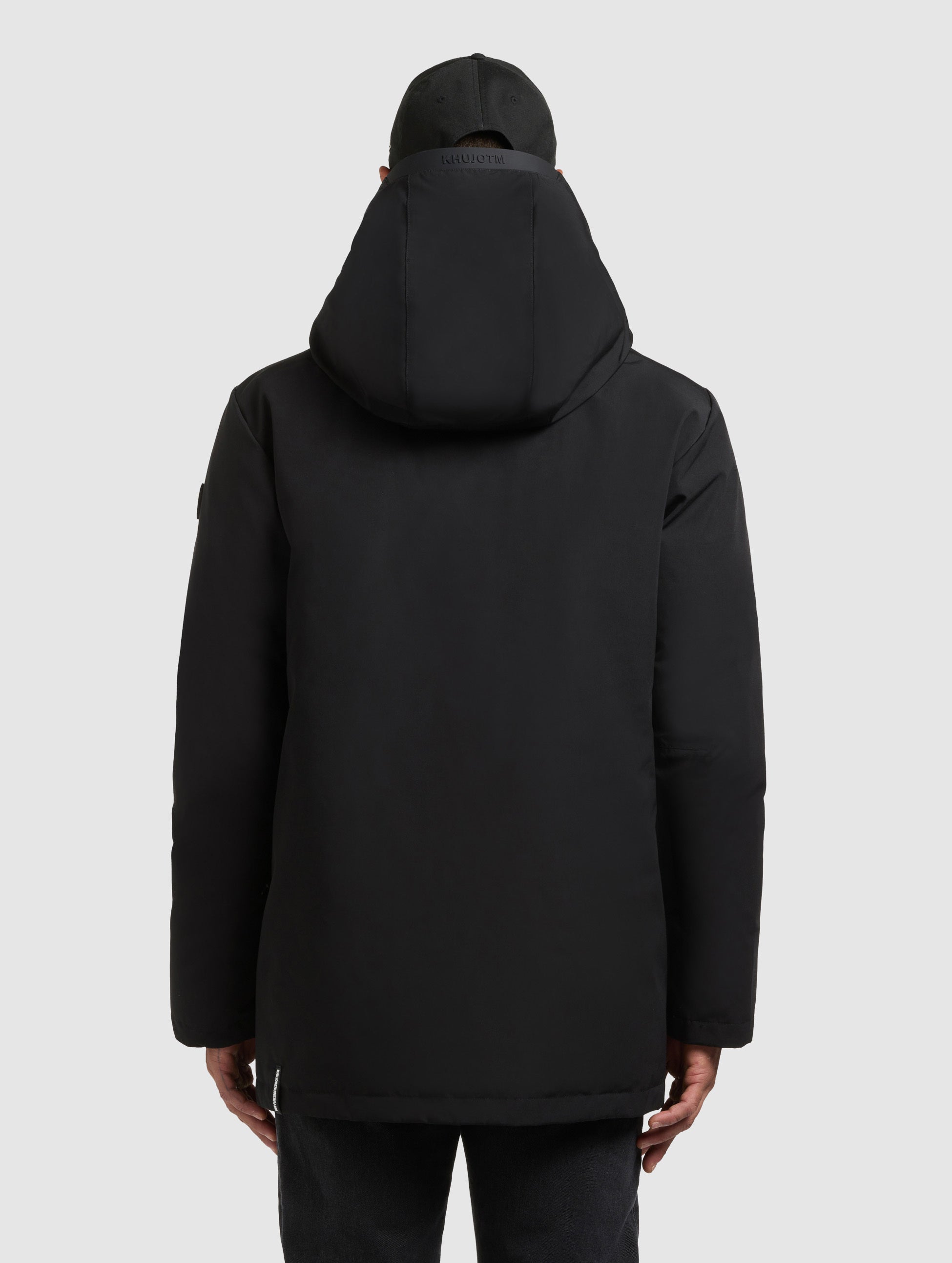 khujo-jacke-nedd-black-wattierte-winterjacke-parka-mit-kapuze image 3