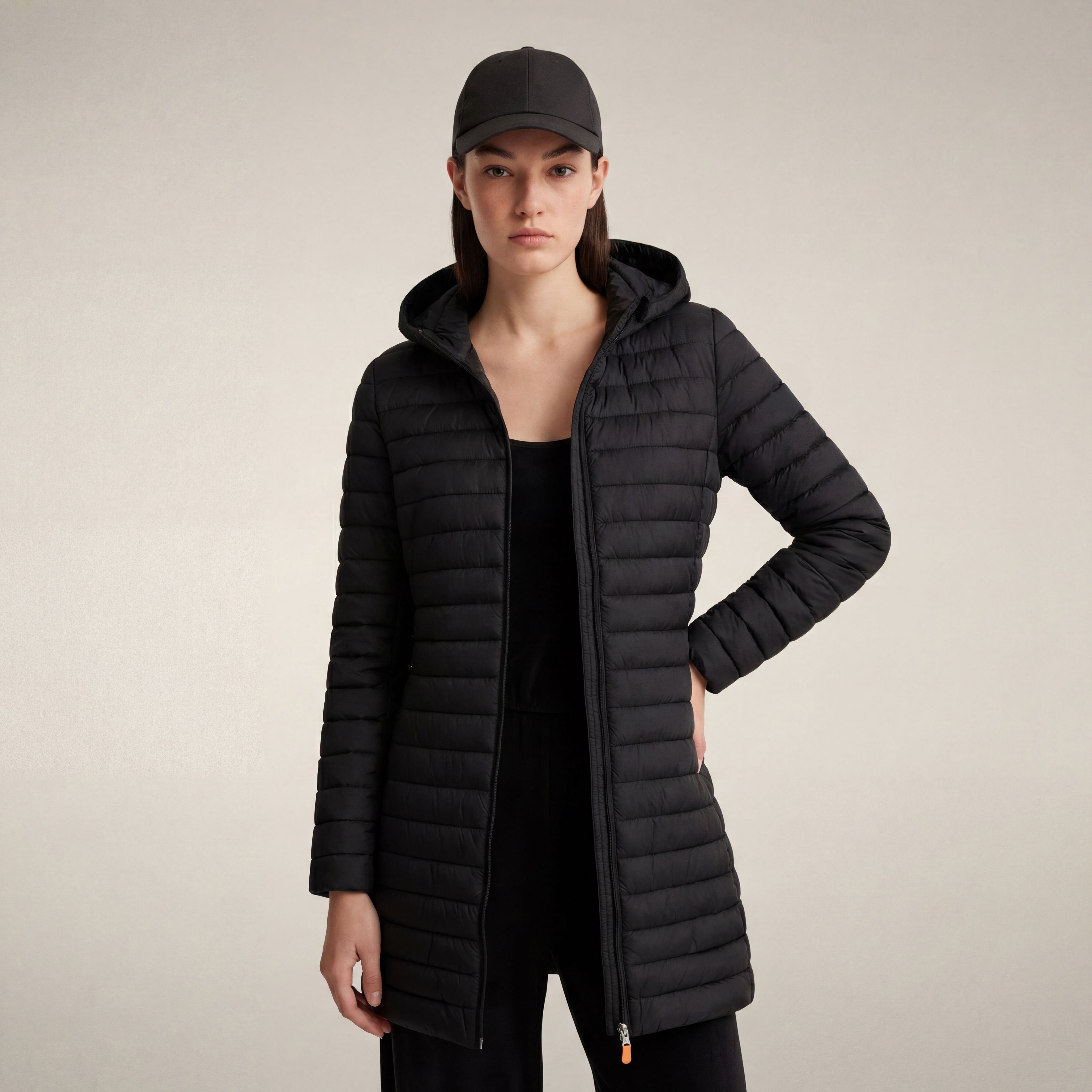 save-the-duck-bryanna-langer-damen-daunenmantel-schwarz-slim-fit image 5