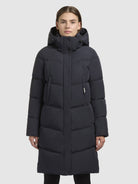 khujo-kurzmantel-graya-dark-blue-wattierte-damen-steppjacke-mit-kapuze image 4