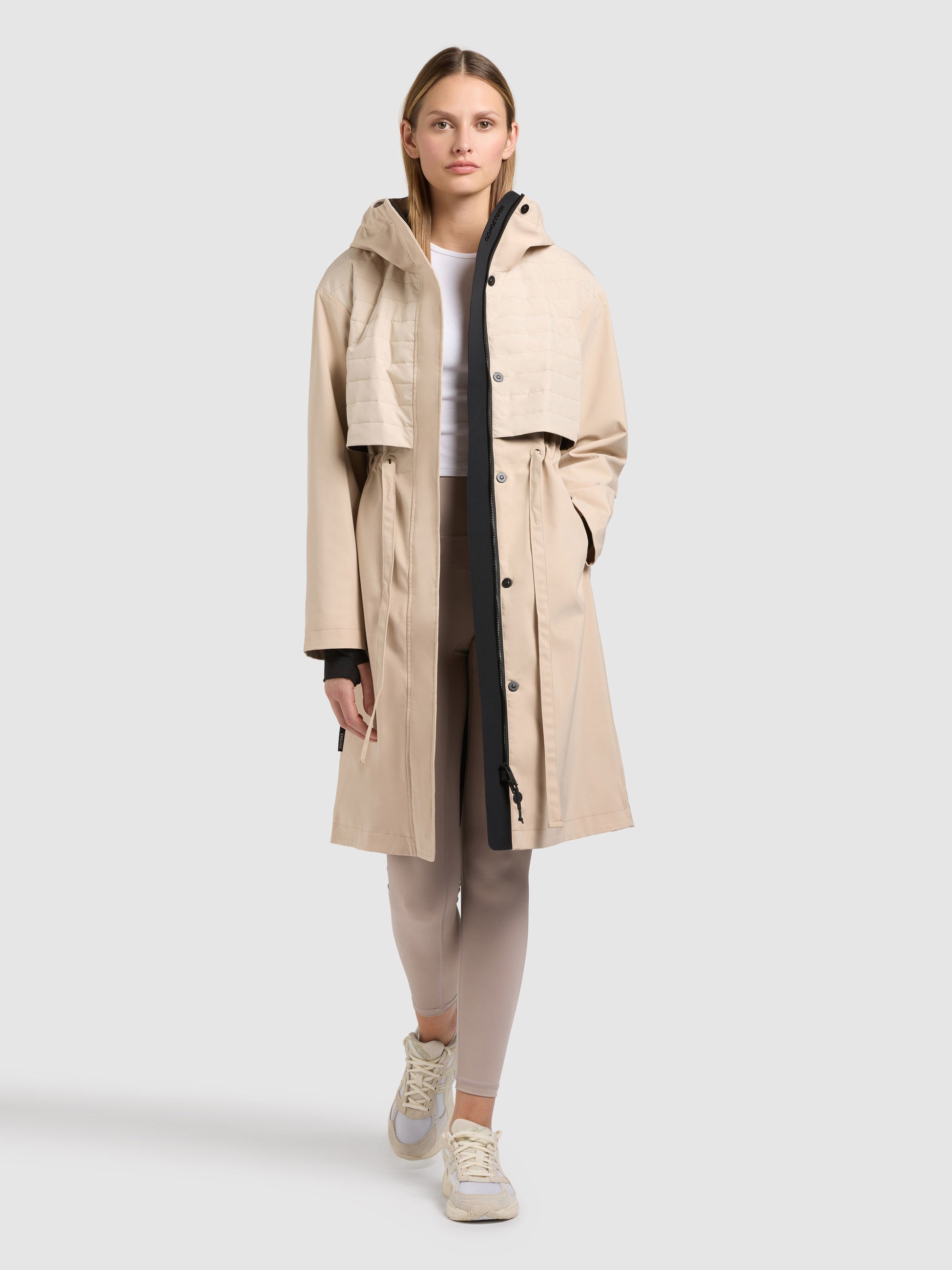 khujo-mantel-elsa-soft-beige-leichter-kurzmantel-mit-kapuze image 2