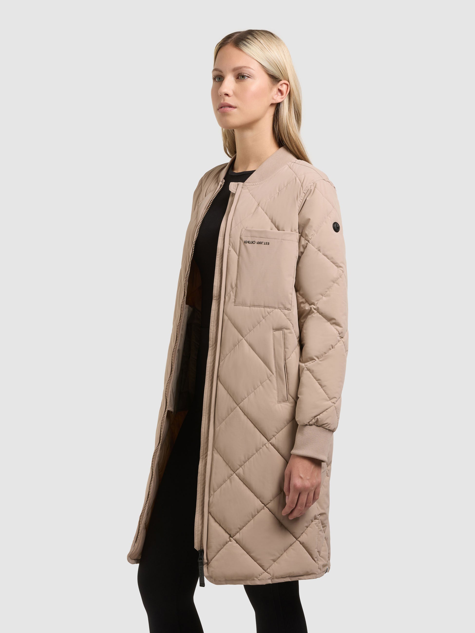 khujo-ymal2-steppmantel-latte-beige-regular-fit-kurzmantel image 1