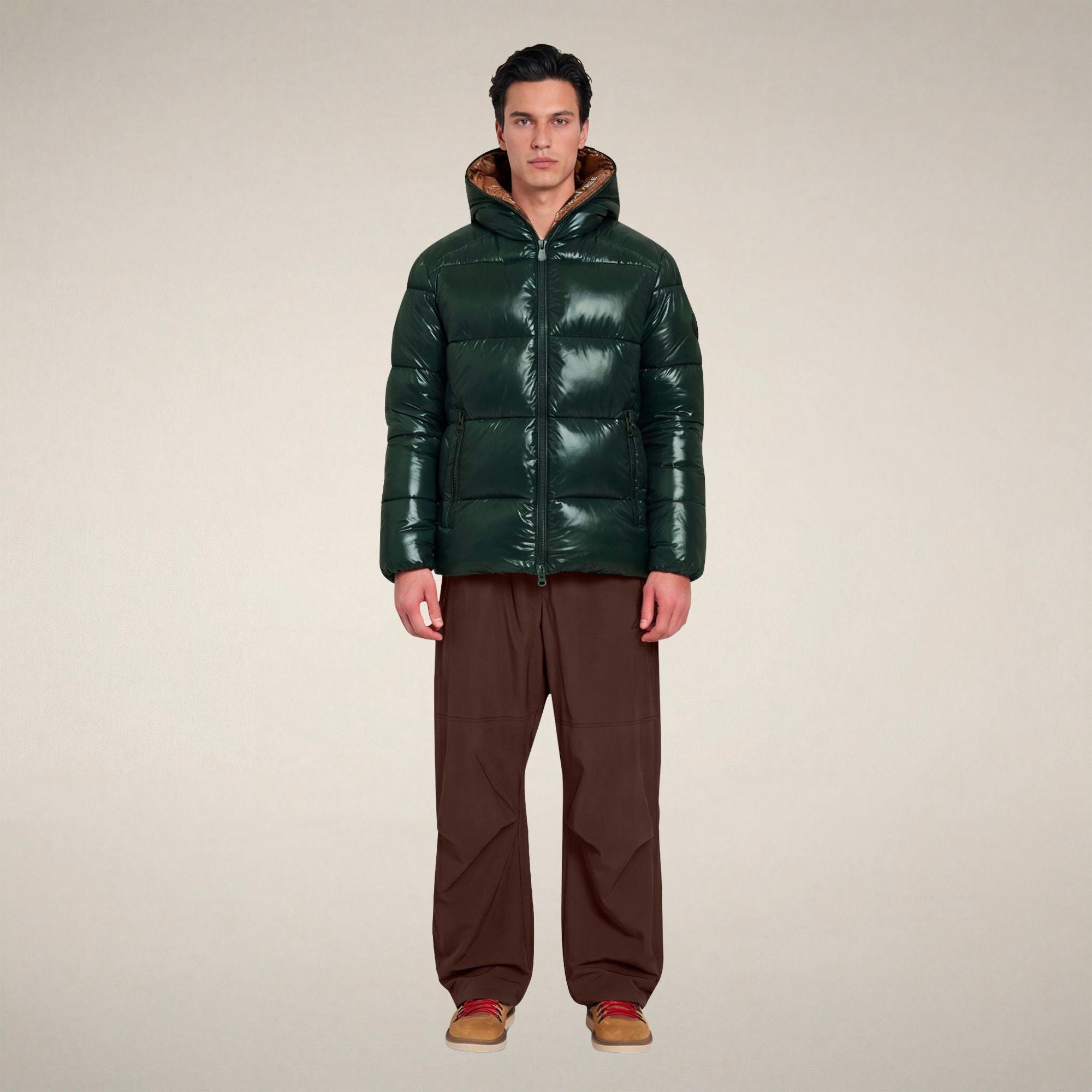 save-the-duck-edgard-herren-steppjacke-nori-gr-n-laqu-mit-kapuze image 1