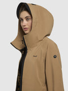 khujo-coat-sanni-sand-regenjacke-slim-fit-wasserdicht image 7