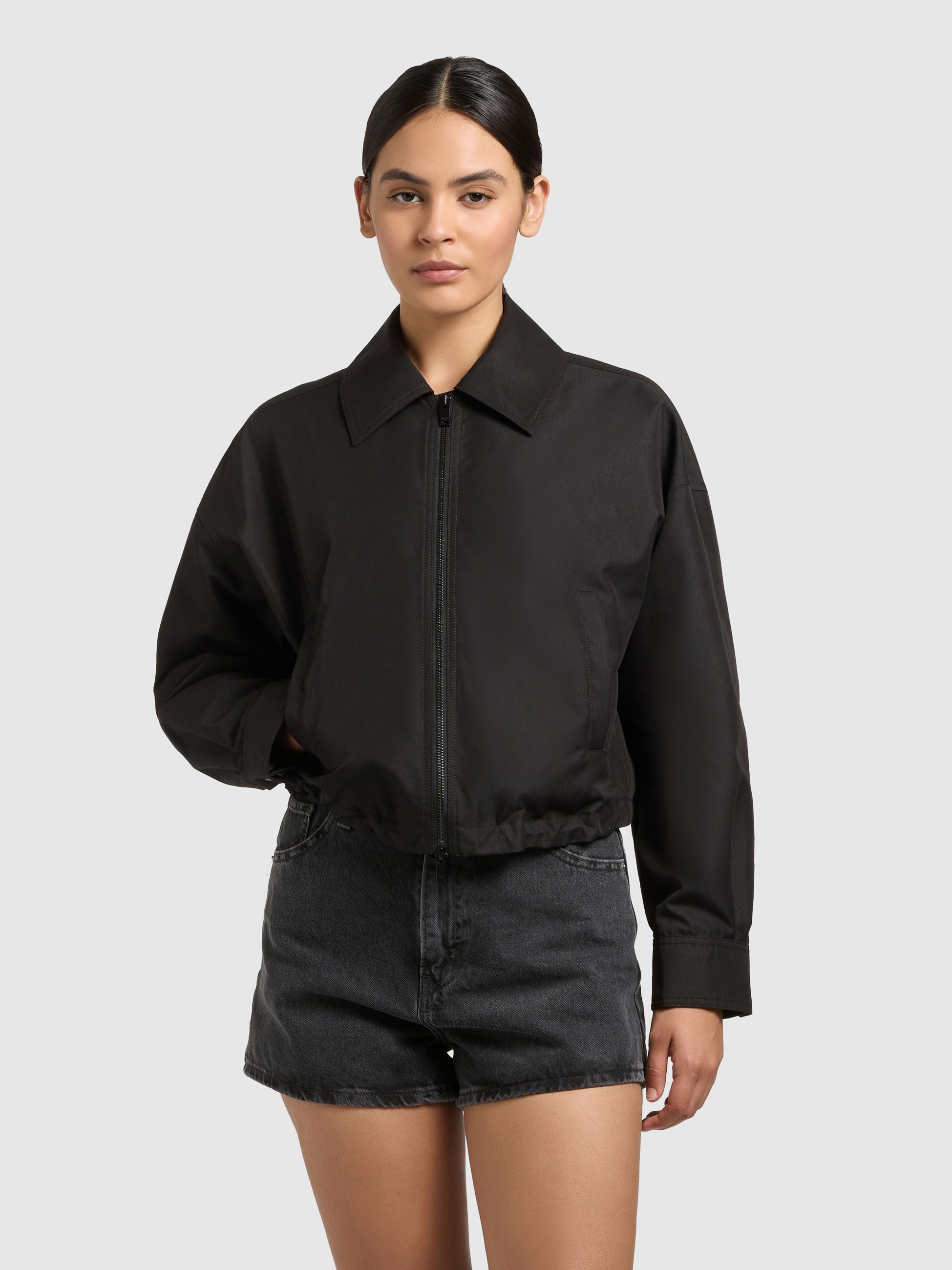 khujo-jacke-tovee-black-cropped-damen-blousonjacke image 4